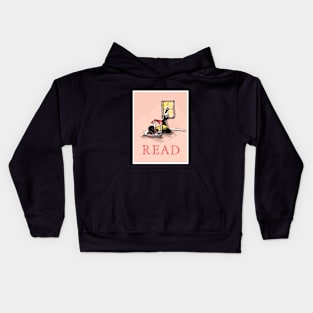 Girl Reading in the Morning Light Kids Hoodie